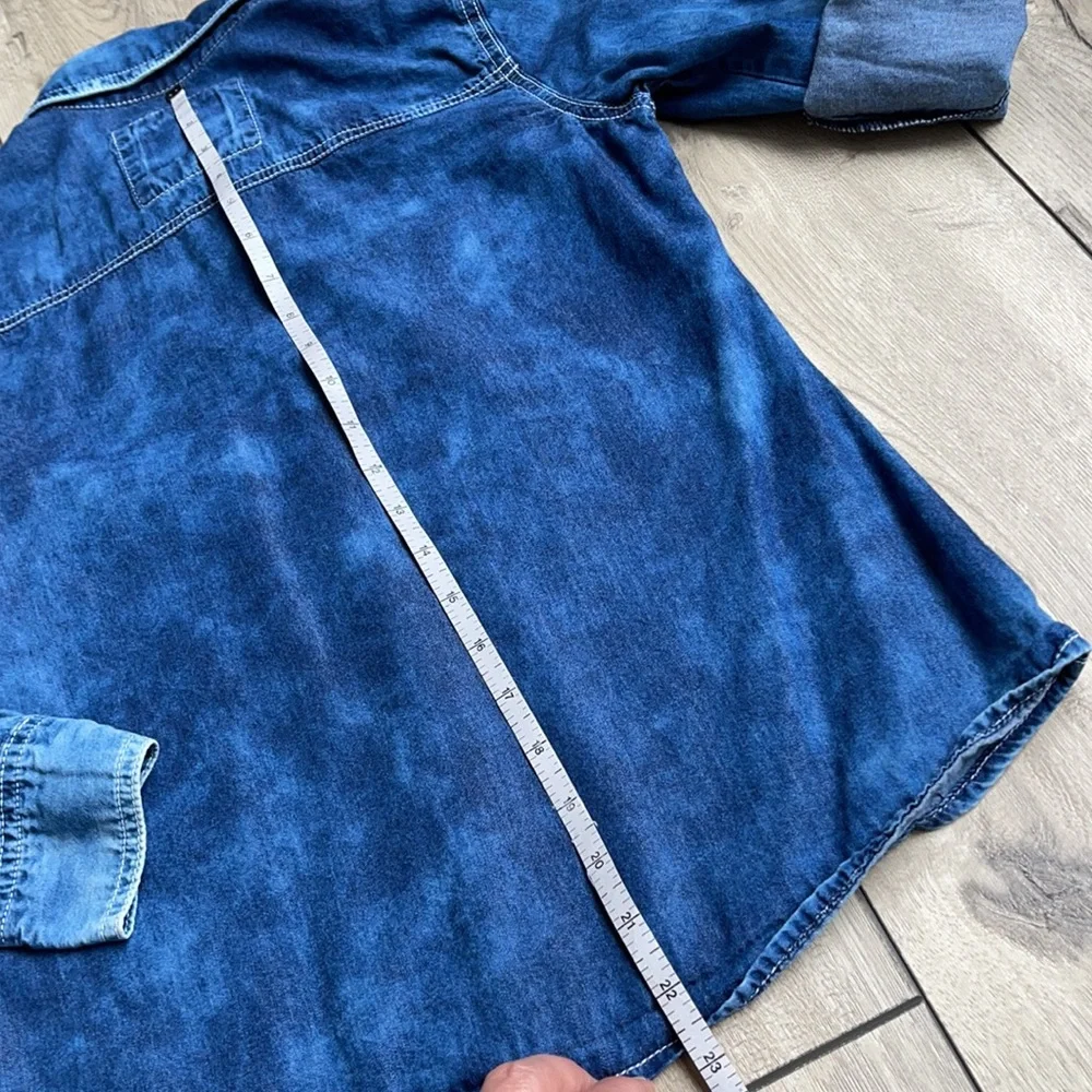Justice Girl Denim Blouse Size 12